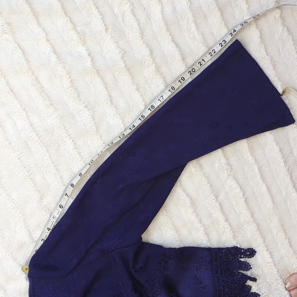 Vintage 80s K Studio Royal Purple Blouse/Jacket - Picture 15 of 17